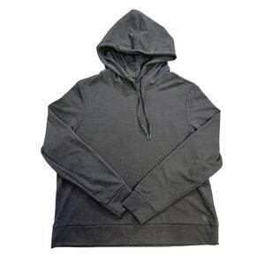 Cozy Earth Women's Bamboo Blend Ultra Soft Pullover Hoodie Size L Dark Charcoal